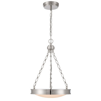 Golden Lighting Cameron Integrated LED 17in Pendant in Polished Nickel with Etched Glass (36|1700-17 PN-EG)
