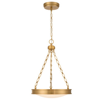 Golden Lighting Cameron Integrated LED 17in Pendant in Brushed Champagne Brass with Etched Glass (36|1700-17 BCB-EG)