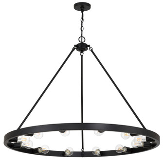 Golden Lighting Castile 12-light Chandelier in Matte Black (36|1019-12 BLK)