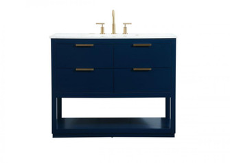 42 inch Single bathroom vanity in blue (758|VF19242BL)