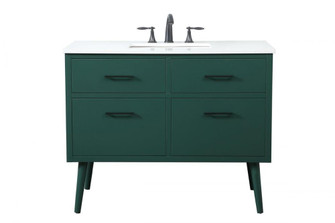 42 inch bathroom vanity in Green (758|VF41042MGN)