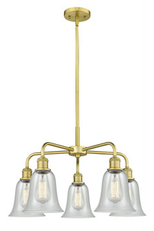 Hanover - 5 Light - 24 inch - Satin Gold - Chandelier (3442|516-5CR-SG-G2812)