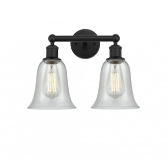 Hanover - 2 Light - 15 inch - Matte Black - Bath Vanity Light (3442|616-2W-BK-G2812)