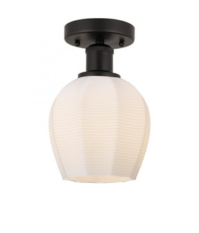 Norfolk - 1 Light - 6 inch - Oil Rubbed Bronze - Semi-Flush Mount (3442|616-1F-OB-G461-6)