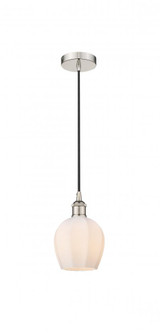 Norfolk - 1 Light - 6 inch - Polished Nickel - Cord hung - Mini Pendant (3442|616-1P-PN-G461-6)