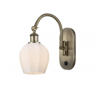 Norfolk - 1 Light - 6 inch - Antique Brass - Adjustable Swing Arm (3442|518-1W-AB-G461-6)
