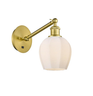Norfolk - 1 Light - 6 inch - Satin Gold - Adjustable Sconce (3442|317-1W-SG-G461-6-LED)