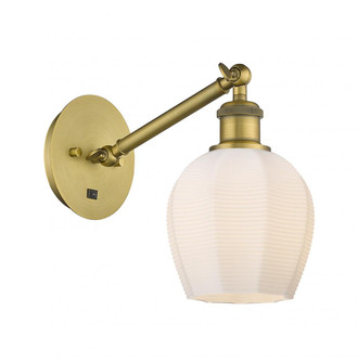 Norfolk - 1 Light - 6 inch - Brushed Brass - Adjustable Sconce (3442|317-1W-BB-G461-6)