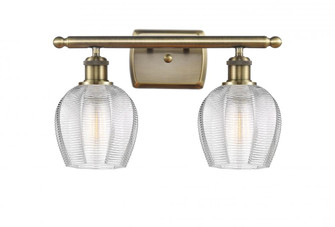 Norfolk - 2 Light - 16 inch - Antique Brass - Bath Vanity Light (3442|516-2W-AB-G462-6)