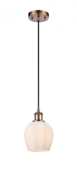 Norfolk - 1 Light - 6 inch - Antique Copper - Cord hung - Mini Pendant (3442|516-1P-AC-G461-6-LED)
