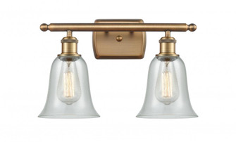 Hanover - 2 Light - 16 inch - Brushed Brass - Bath Vanity Light (3442|516-2W-BB-G2812-LED)