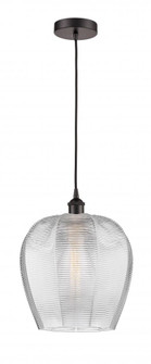 Norfolk - 1 Light - 12 inch - Oil Rubbed Bronze - Cord hung - Mini Pendant (3442|616-1P-OB-G462-12)