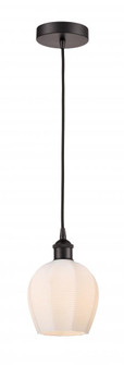 Norfolk - 1 Light - 6 inch - Oil Rubbed Bronze - Cord hung - Mini Pendant (3442|616-1P-OB-G461-6-LED)