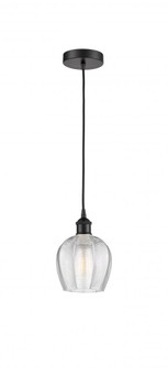 Norfolk - 1 Light - 6 inch - Matte Black - Cord hung - Mini Pendant (3442|616-1P-BK-G462-6)