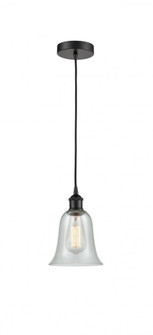 Hanover - 1 Light - 6 inch - Matte Black - Cord hung - Mini Pendant (3442|616-1P-BK-G2812)