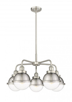Ballston Urban - 5 Light - 26 inch - Satin Nickel - Chandelier (3442|916-5CR-SN-HFS-62-SN)