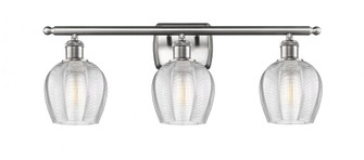 Norfolk - 3 Light - 26 inch - Brushed Satin Nickel - Bath Vanity Light (3442|516-3W-SN-G462-6-LED)