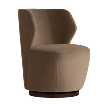 Poppy Swivel Chair Cocoa Performance Velvet (314|FRU15)
