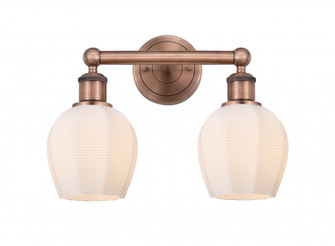 Norfolk - 2 Light - 15 inch - Antique Copper - Bath Vanity Light (3442|616-2W-AC-G461-6)