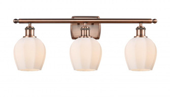 Norfolk - 3 Light - 26 inch - Antique Copper - Bath Vanity Light (3442|516-3W-AC-G461-6-LED)