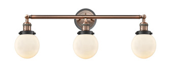 Beacon - 3 Light - 30 inch - Antique Copper - Bath Vanity Light (3442|205BP-ACBK-G201-6)