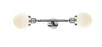 Beacon - 2 Light - 6 inch - Polished Nickel - Adjustable Bath Vanity Light (3442|208L-PN-G201-6-LED)