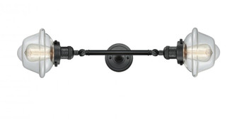 Oxford - 2 Light - 8 inch - Matte Black - Adjustable Bath Vanity Light (3442|208L-BK-G532)