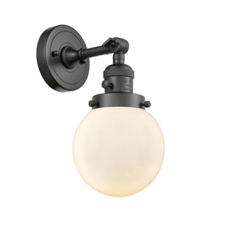 Beacon - 1 Light - 6 inch - Oil Rubbed Bronze - Adjustable Sconce (3442|203SW-OB-G201-6-LED)