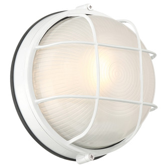 1 Light Outdoor LED Bulkhead (7|20196LEDDMGLP-WH/FST)