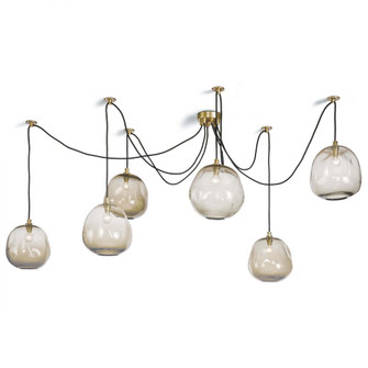 Regina Andrew Molten Spider Small With Smoke Glass (Natural Brass) (5533|16-1111NB)