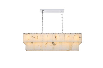 Georgina 48 inch Alabaster Chandelier in Chrome (758|1015D48C-33ST)