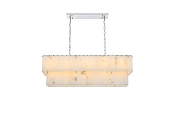 Georgina 42 inch Alabaster Chandelier in Chrome (758|1015D42C-33ST)
