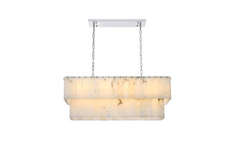 Georgina 36 inch Alabaster Chandelier in Chrome (758|1015D36C-33ST)