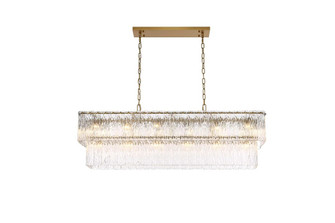 Georgina 48 inch Glass Chandelier in Satin Gold (758|1015D48SG-03GL)