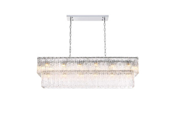 Georgina 48 inch Glass Chandelier in Chrome (758|1015D48C-03GL)