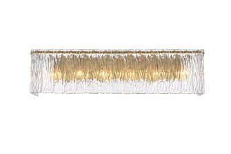 Georgina 30.5 inch Glass Wall Sconce in Satin Gold (758|1015W30SG-03GL)