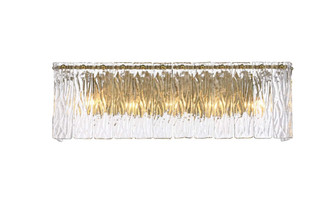 Georgina 24.5 inch Glass Wall Sconce in Satin Gold (758|1015W24SG-03GL)