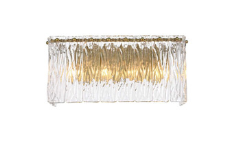 Georgina 16.5 inch Glass Wall Sconce in Satin Gold (758|1015W16SG-03GL)