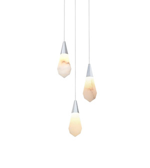 Amora 12 inch Alabaster Pendant in Chrome (758|1013D12C-22ST)