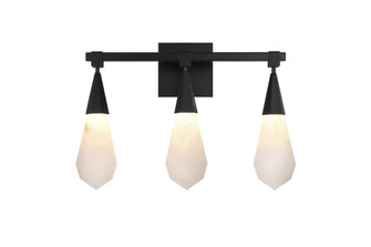 Amora 19.5 inch Alabaster Wall Sconce in Black (758|1013W20BK-22ST)