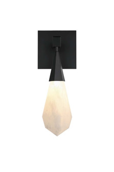 Amora 5 inch Alabaster Wall Sconce in Black (758|1013W5BK-22ST)