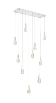 Amora 42 inch Rectangle Crystal Pendant in Chrome (758|1013D42C-02CR)