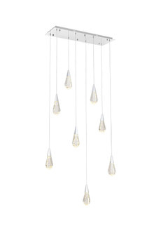 Amora 36 inch Rectangle Crystal Pendant in Chrome (758|1013D36C-02CR)