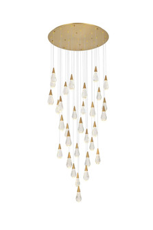 Amora 42 inch Round Crystal Chandelier in Satin Gold (758|1013G42SG-02CR)