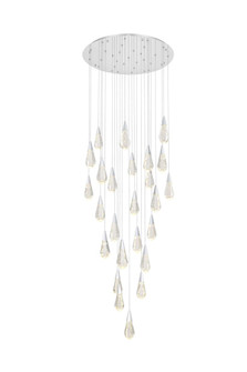 Amora 36 inch Round Crystal Chandelier in Chrome (758|1013G36C-02CR)