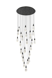 Amora 36 inch Round Crystal Chandelier in Black (758|1013G36BK-02CR)