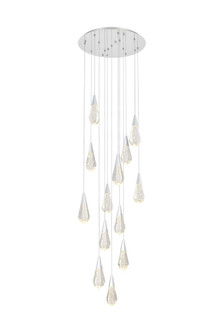 Amora 24 inch Round Crystal Pendant in Chrome (758|1013D24C-02CR)