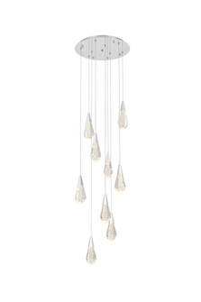 Amora 20 inch Round Crystal Pendant in Chrome (758|1013D20C-02CR)