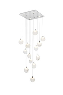 Avery 26 inch Square Alabaster Pendant in Chrome (758|1012S26C-11ST)