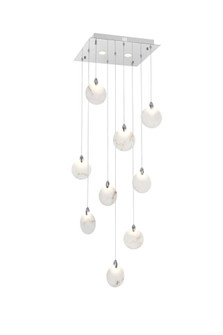 Avery 20 inch Square Alabaster Pendant in Chrome (758|1012S20C-11ST)